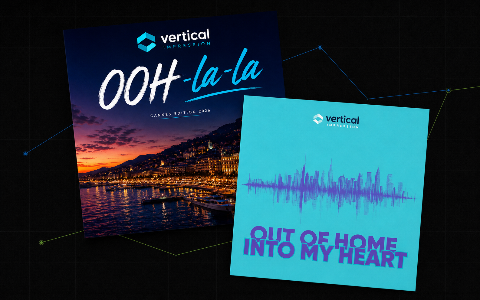 OOH-la-la and Out of Home Into My Heart album covers