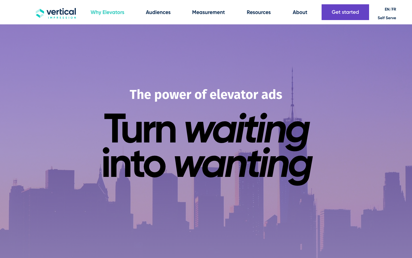 Why Elevator Advertising positioning page from Vertical Impression