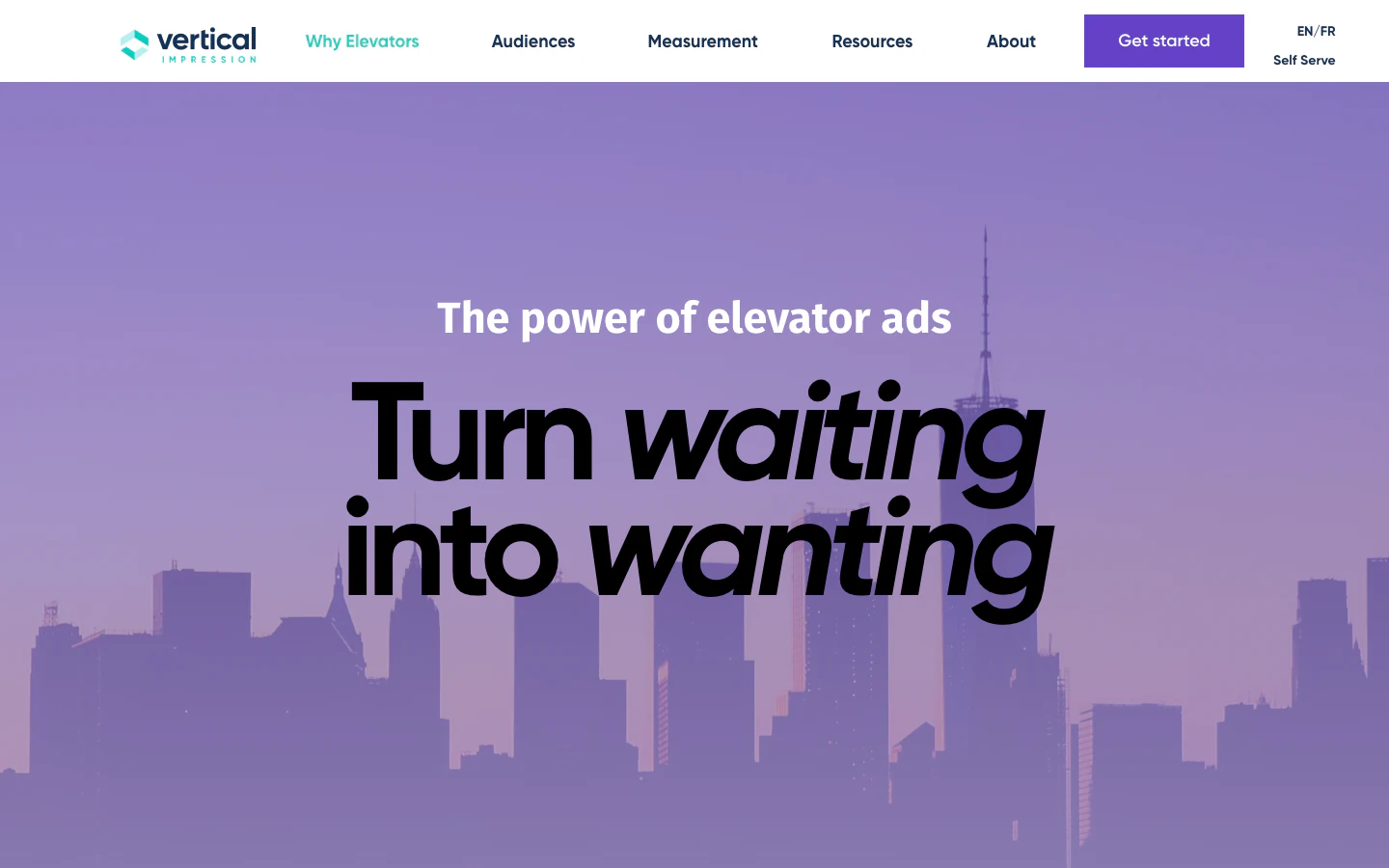 Why Elevator Advertising positioning page from Vertical Impression
